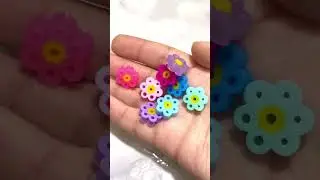 Perler Bead KeyChain #shorts #perler #perlerbeads #perlerbeadskeychain #perlerbeadsflower