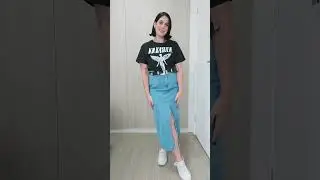 Inspira&ccedil;&otilde;es de Looks com Saia Jeans Midi!