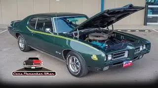 Pontiac GTO Judge RAM AIR III 1969 года, 4-ступенчатая механическая коробка передач, цвет «Полуно...
