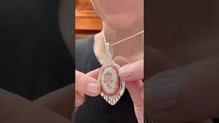 Making a necklace pendant from a spoon! #spoonjewelry #silverware #upcyclejewelry #upcycle