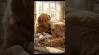 monster dog 🐕 with baby child satisfaction 4k #satisfying #relaxing #cartoon #dog #babygirl #funny