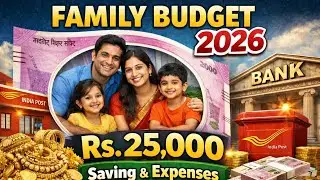 How to make a monthly budget with a salary of ₹25,000 | Family Budget planning for 25k Money savi...