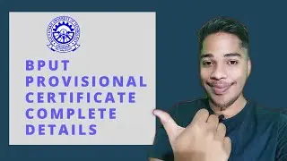 How to download provisional certificate in bput|What is provisional certificate|step by step process