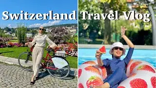 Switzerland Travel Vlog - Swimming all day, Aesthetic views, sisters day out