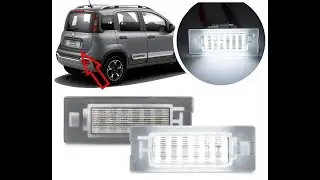 Placchetta Led Targa FIAT Panda MK2 e MK3 CANBUS Kit 6000k Bianca Plafoniera License Plate Lampada