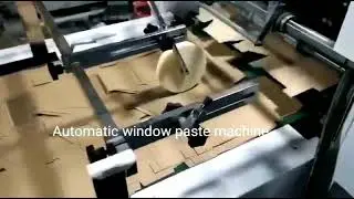 Automatic Window Paste Machine, custom packaging factory paper bag and paper box manufacturer