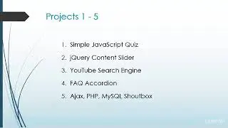 Projects In JavaScript & JQuery