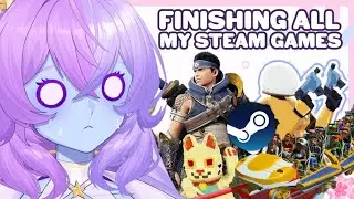 PLAYING ALL MY STEAM GAMES BEFORE 2026!