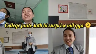 College jaate hi SURPRISE mil gaya 😲 | Nursing Student Vlog