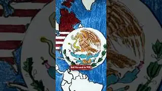 I PAINTED MEXICO&rsquo;S FLAG&hellip; And Its AZTEC CURSE SHOCKED ME! 😱🇲🇽 #AncientMysteries #FlagArt