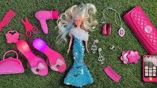 Disney Princess Doll Makeover | DIY Miniature ideas for Barbie | Wig, Dress, Faceup and more!