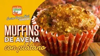 Muffins de avena y plátano - Cocina Vegan Fácil
