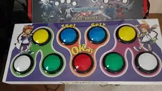 Pop'n Music Controller, home made custom LED switches