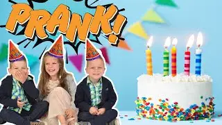 KINDEREN PRANKEN MET HUN VERJAARDAG!!!