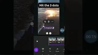 Where is the Timeline on Canva Video Editor #shorts
