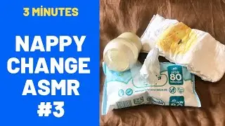 Realistic Nappy Change ASMR | Crinkle Sounds, Gentle & Loud Baby Cooing | Soothing Diaper Routine