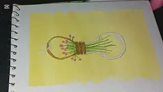 Creative bulb painting, easy  acrylic painting 