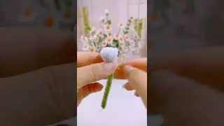 Handmade diy pipe cleaner daisy flowers#handmade #shortscreator