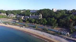 Langland Bay by Drone { Can you spot the Swimmers }