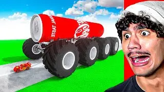 Reagindo a McQueen se Transformando em CARRO GIGANTE da COCA-COLA no Teardown