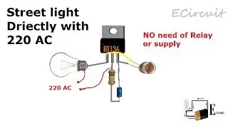 Street Light Automatic on off directly with 220v AC