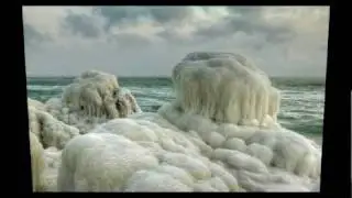 Frozen Black Sea Odessa.