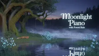 Moonlight in the Pines &ndash; Moonlight Piano with Forest Rain and Crickets