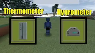 [Mini Block Craft] How to use thermometer and hygrometer.