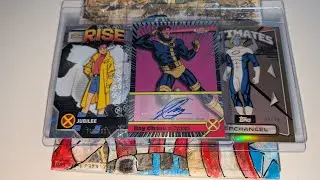 Auto Hit!! Ray Chase VA-Cyclops in Topps Finest X-Men '97 Hobby Box Break. Plus 2 Numbered Cards!! 🔥