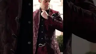 Get Noticed with the Stunning Garnet Rosa Mandani Suit | Sebastian Cruz Couture Suits