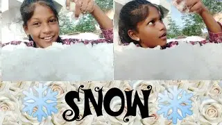 HOW TO MAKE SNOW❄️|| WITH DIAPERS 🤯|| FAKE SNOW|| #CHIKKUSLIFESTYLE