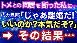 【スカッとする話】トメとの同居を断った私に…バカ旦那「じゃあ離婚だ！いいのか？本気だぞ？」 → その結果…【スカッとハレバレ】