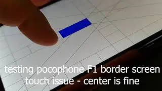 xiaomi Pocophone F1 border screen touch lag panel issue