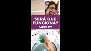 TESTE: Lavar Roupa Apenas Com Detergente