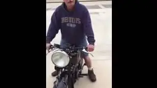 1938 Velocette MAC 350 starting instructions and riding demo