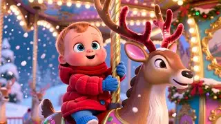 Jolly Christmas Ride 🎄🎶 Fun Christmas Song for Kids | Holiday Joy & Celebration