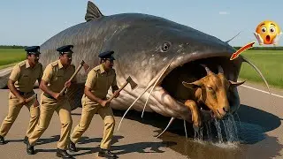 Heroic Rescue Team | Saves Careless  Goat | from Giant Catfish Attack