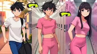 My GF's Dress Turned Me Into Girl in a Gym | Tg Tf | Gender Bender | Tg Captions | Tg Transformation