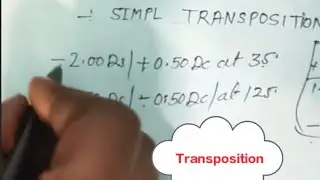 Transposition | Simple transposition kaise karen | The easiest way to do transposition