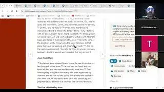 #223 Bible Study Matthew 8 vs 12 13 xcviii