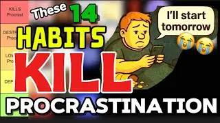 14 Habits PROVEN to KILL Procrastination (Deen & Science based tier list) 
