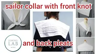 #30 Sew #sailor #collar with front knot and back #pleats