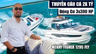 Đỉnh Cao Du Thuyền Câu Cá 2X TỶ LÁI NÓC 3 PHÒNG NGỦ - MERRY FISHER 1295 FLY - Hoàng Đức NHATO REVIEW