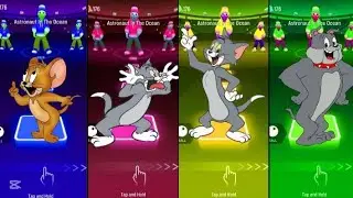 Funny Cartoon Cat Dance Challenge 🎵 | Jump on Color Tiles with Cute Tom & Jerry Style Characters