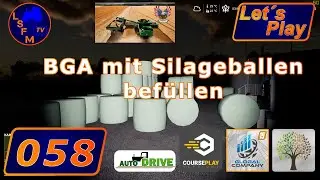USA Legend 4fach Let&acute;s Play LS19 Folge 058 BGA mit Silageballen bef&uuml;llen