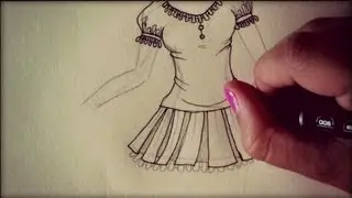 Disegnare abiti e scarpe nelle ragazze manga ❥ How to draw dresses and shoes on Manga Girls