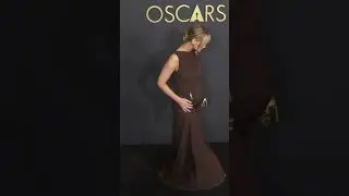 Jennifer Lawrence Wears a Chic Brown Custom Bottega Dress