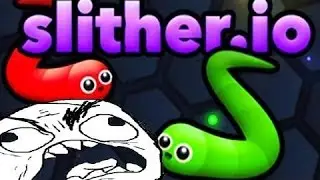 я нуб!В игре slither io шуточное видео