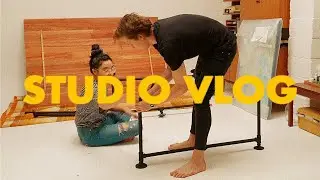 STUDIO VLOG ✷ BUILDING MY DREAM TABLE, ANIMATING, Q&A