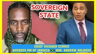MAROON CHIEF RICHARD CURRIE  ADDRESS PRIME MINISTER OF JAMAICA 🇯🇲 HON.ANDREW HOLNESS